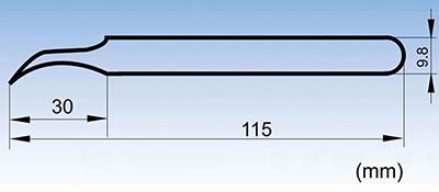 5B-JP곡선 스테인리스강 정밀 핀셋
