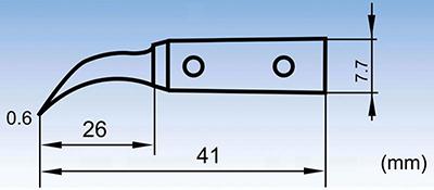 ESD-7A곡선 팁 교체형 스테인리스강 정전기 방지 핀셋